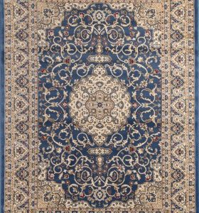 Subtle blue traditional rug