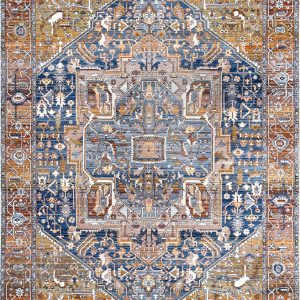 This is a image of heriz rust rug. Heriz transitional rug by ,rug culture brand is on sale online and rug stores in Australia.