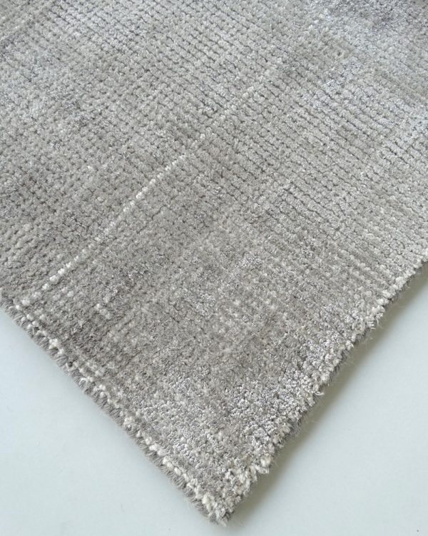 Noble-Weft Concrete Luxury Handmade NZ Wool-Viscose Rug | Sydney Rug Warehouse - Image 2