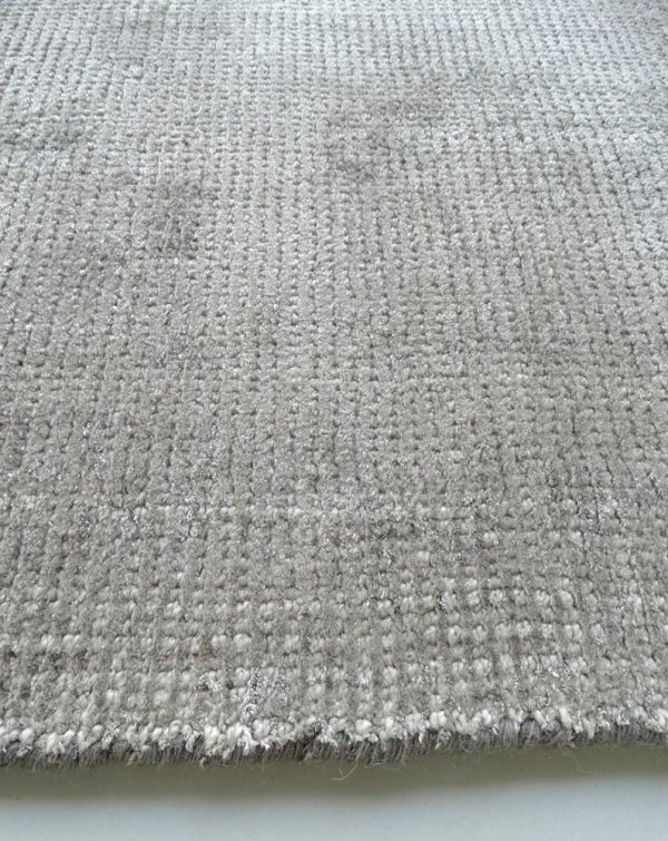 Noble-Weft Concrete Luxury Handmade NZ Wool-Viscose Rug | Sydney Rug Warehouse - Image 3