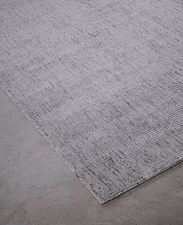 Monaco Silver Wool-Viscose Luxury Modern Rug | Sydney Rug Warehouse