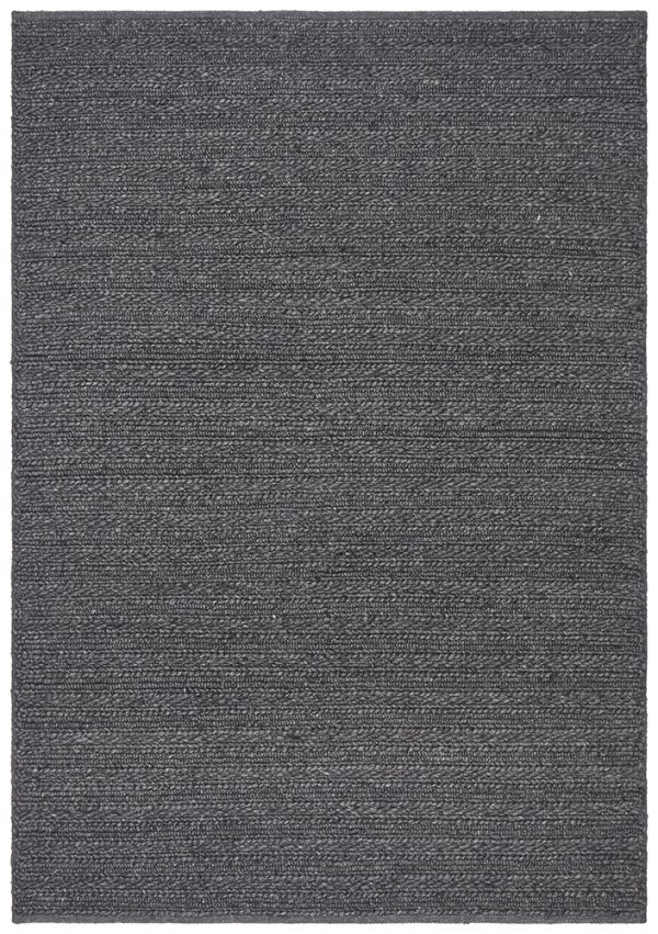 Harvest Charcoal Braided Wool-Viscose Blend Rug | Rug Culture - Image 2