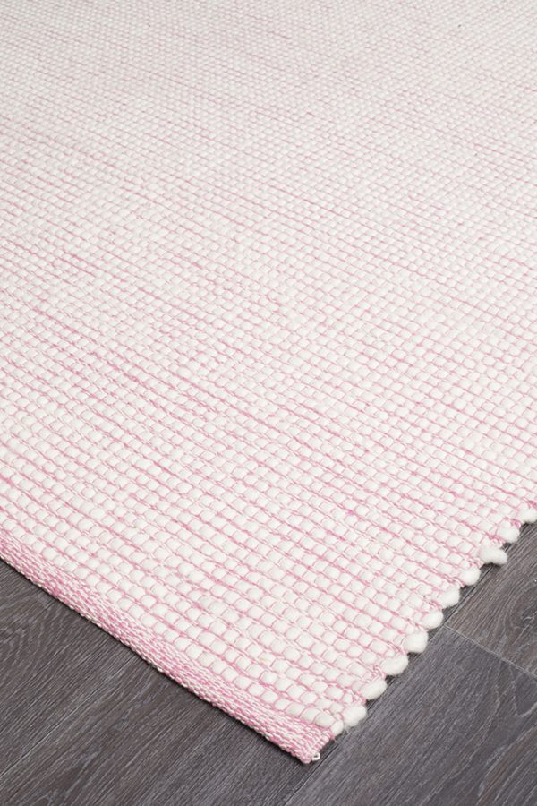 Loft Pink Luxury Neutral Handloomed Wool Rug | Rug Culture - Image 6