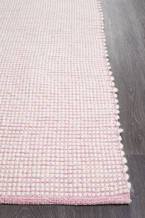 Loft Pink Luxury Neutral Handloomed Wool Rug | Rug Culture - Image 5