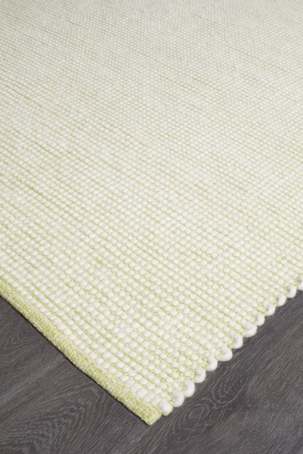 GREEN RUG Loft Pistachio Luxury Modern Neutral Handloomed Wool Rug | Rug Culture - Image 3