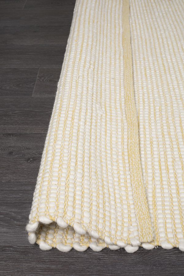 Loft Yellow Luxury Neutral Handloomed Wool Rug | Rug Culture - Image 6